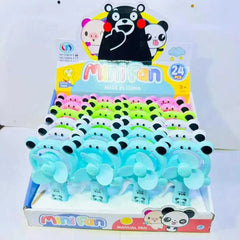 Cartoon-Themed Manual Hand Fan Toy for Kids - Each
