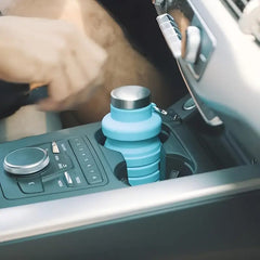 Silicone Water Bottle with Clip – Leak-Proof Sports & Travel Water Bottle