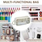 Simple Large-Capacity Transparent Pencil Case - Each