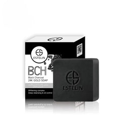 ESTELILN Black Charcoal 24k Gold Soap - 100g