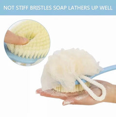2 In 1 Bathing Scrubbing Long Handle Brush
