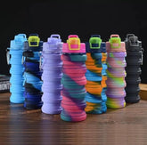 Creative Portable Silicone Folding Sports Water Bottle - 500ml - Each