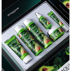 5 Pcs Bioaqua Niacinome Avocado Elasticity Moisturizing Skin Care Set.