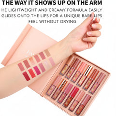 KS-ONE 12 Colors Matte Liquid Lipstick & Lip Gloss Set 2.5ml*12pcs