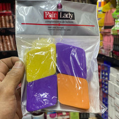 Fair Lady Make Up Sponge Beauty Blender Puff- Set of 4