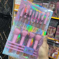 Kiss Lovely Makeup Brush Set - 12Pcs