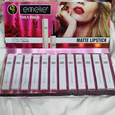 Emellie Matt lipstick 12 pcs