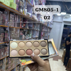 Gege Moon 10 Colors Diamond Eyeshadow Palette