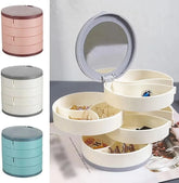 Jewelry Box Storage Multi Layers Rotating Necklace Earrings Jewelry Container