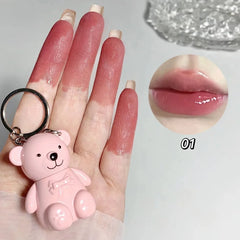 Cute Bear Key Chain Tint Glossy Lip Gloss