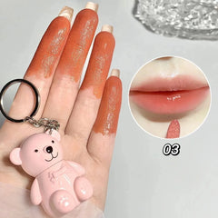 Cute Bear Key Chain Tint Glossy Lip Gloss