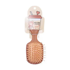 New 1 Pc Wooden Style Bear Hair Brush