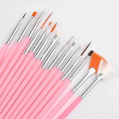 15 Pcs Nail Art Drawing Liner Brush Kit