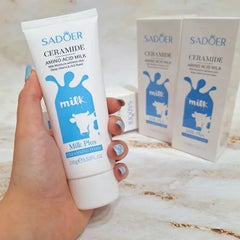 Sadoer Ceramide Milk Whitening Amino Acid Milk Plus Cleansing Foam – 100 g