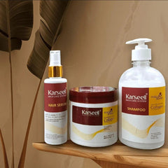 Karseel Hair Care 3‑in‑1 Deal – Hair Mask 500 g, Shampoo 500 ml & Hair Serum 100 ml