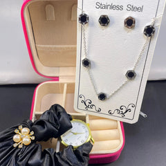 Best Jewelry Deal – Stainless Steel Set with Watch & Organizer Box