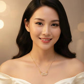 Golden Swan Love Necklace