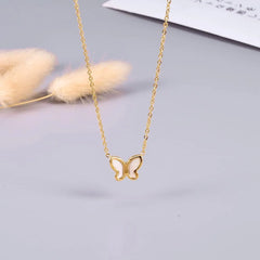 Stylish Butterfly Design Gold Plated Necklace Set