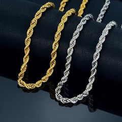 China Rope Chain – Elegant Twisted Design Necklace for Men & Women