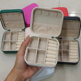 Elegance Square Leather Jewelries Storage box