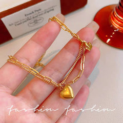 Heart anklet plus Bracelet