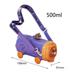 Cartoon bus-shaped water bottle - 500ml