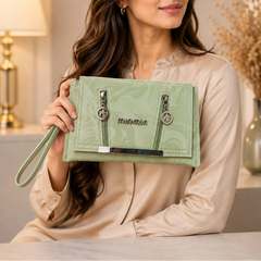 Leather Wristlet Wallet