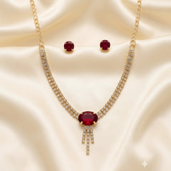 American Diamond Zircon Fancy Necklace Set