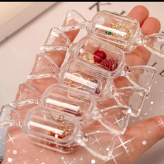 Transparent Mini Toffee Organizer - Pack Of 10