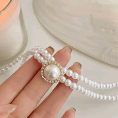 Pearl Necklace & Earrings Set β Each