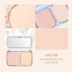 Mansly Smooth Velvet Pressed Powder & Finishing Compact