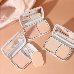 Mansly Smooth Velvet Pressed Powder & Finishing Compact