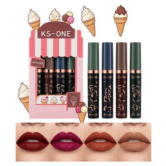 KS-ONE 4-Piece Matte Lip Gloss Set