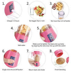 USB Juicer Blender 6 Blades 380ML
