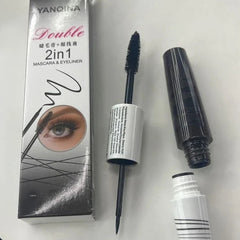 YANQINA Long Lasting Double 2in1 Mascara & Eyeliner