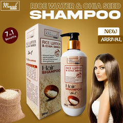 Meezab Arts rice water & chia seed organic rice hair shampoo 300ml