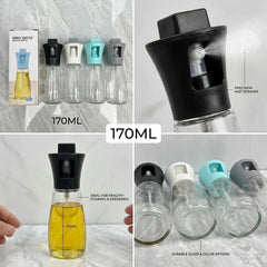 Glass Oil Spray Bottle for Healthy Cooking-170ml-Each