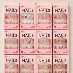 YY Kiss Luxury False Nail – 12Pcs Press On Nails