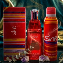 She Is Happy Fragrance Gift Set for Women - Pack of 2