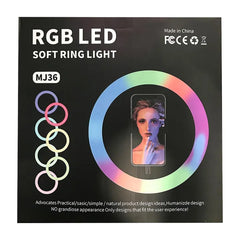 RGB LED Ring Light 36cm with 16 Colors - MJ36