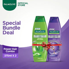 Palmolive Power Hair Combo – Healthy & Smooth + Silky Straight Shampoo - 2 × 375 ml