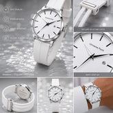 Universe Point Minimalist Silicone Strap Quartz Watch