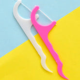 Disposable Floss Dental Cleaning Toothpick Stick - 25pcs