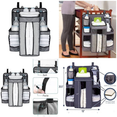 Diaper Organizer for Changing Table and Crib Diaper Stacker