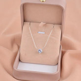 Stainless Steel Chain with Silver Stone Accent