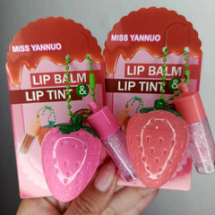 Miss Yannuo Strawberry Lip Balm Keychain