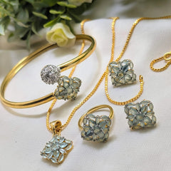 Zircon Combo Set AD – Adjustable Ring & Kara