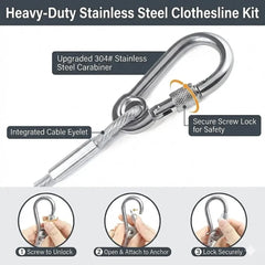 Stainless Steel PVC Coated Clothes Drying Rope