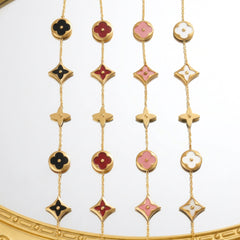 Stainless Steel multi-charm chain Bracelet
