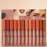 Sheglan Matte Long Lasting Cover Lip Glosses - 12 Pcs Set
